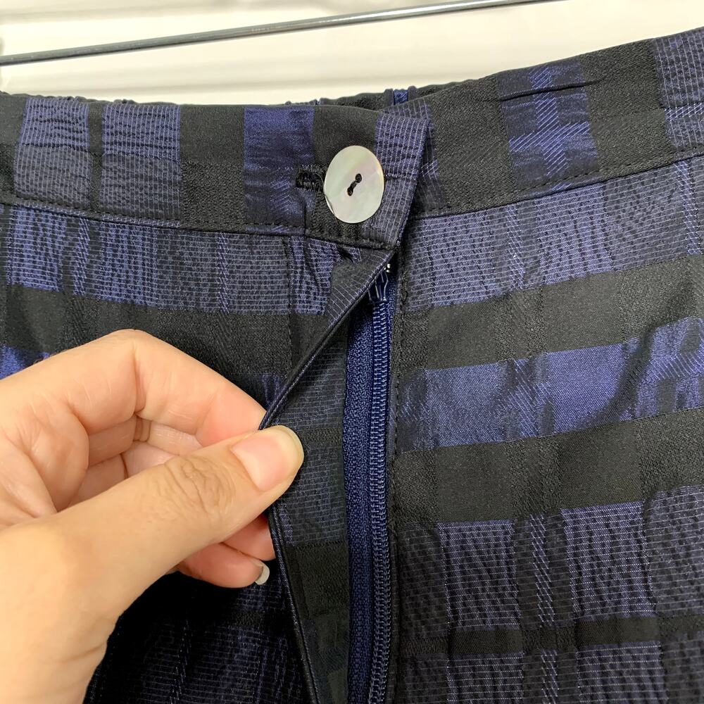 Ciao Lucia Pietro Woven Taffeta Pant Sapphire Womens Blue Size Small Made in La - Picture 6 of 13